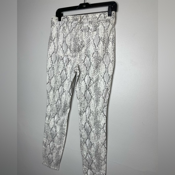 NYDJ New Snakeskin Ami Skinny Ankle high Waist Pants Sz 4 Fall Tummy Tuck - Picture 4 of 8